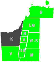 York Region Map: A=Aurora, EG=East Gwillimbury, G=Georgina, K=King, M=Markham, N=Newmarket, RH=Richmoond Hill, V=Vaughan, W-S=Whitchurch-Stouffville