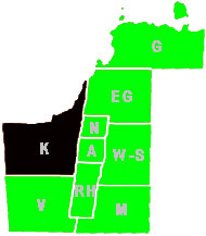 York Region Map: A=Aurora, EG=East Gwillimbury, G=Georgina, K=King, M=Markham, N=Newmarket, RH=Richmoond Hill, V=Vaughan, W-S=Whitchurch-Stouffville