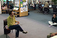 Brian Francis reads at Millikin Mills Public Library