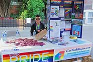 York Pride Fest booth at Toronto Pride