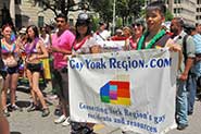 York Pride Fest participates in the Toronto Pride parade.