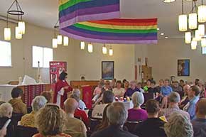 Pride Church Service at the Holy Cross Lutheran Church in Newmarket Pride Church Service at the Holy Cross Lutheran Church in Newmarket