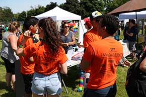 Volunteers at Pride In The Park