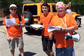 Parade marshals preparing to launch the 2015 parade