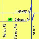 Location Of Jack Astor's - Click to display a larger map